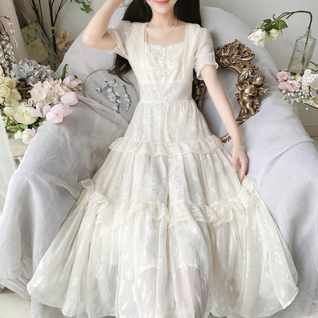 knee length dresses for ladies A-line Off-the-shoulder Lace Applique Backless Wedding Dresses Bridal main image 0