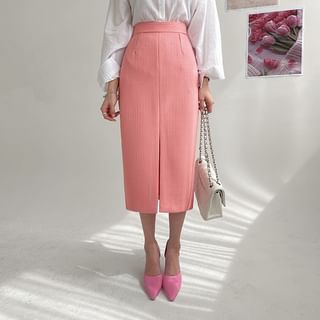 DABAGIRL Jacquard Midi Pencil Skirt