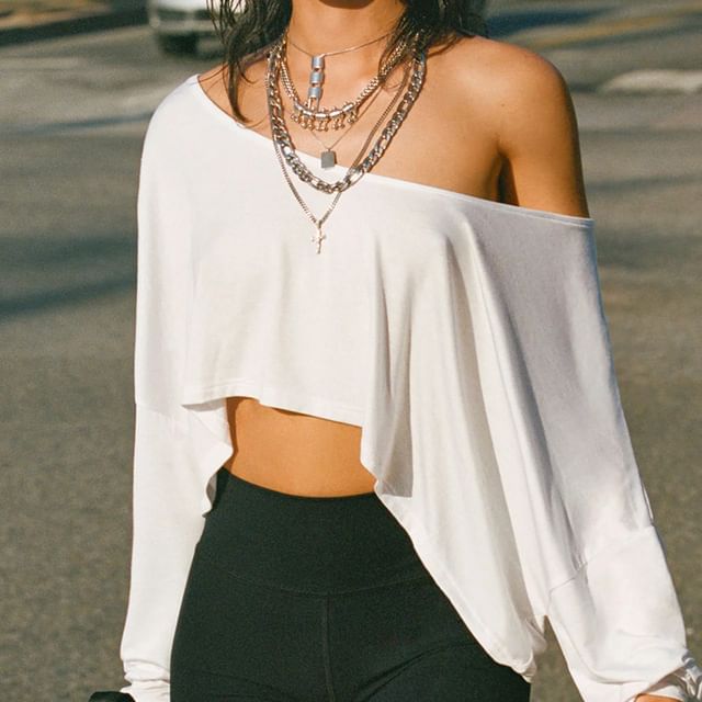 cheap plain crop tops
