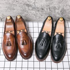 WeWolf - Faux-Leather Tasseled Loafers WeWolf - Faux-Leather Tasseled Loafers