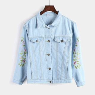 Jeans Kingdom - Embroidered Denim Jacket | YesStyle
