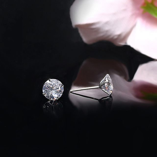 Andante-Rhinestone Sterling Silver Earring Set various designs