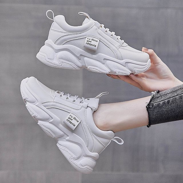 KORISE-Platform Chunky Lace Up Sneakers