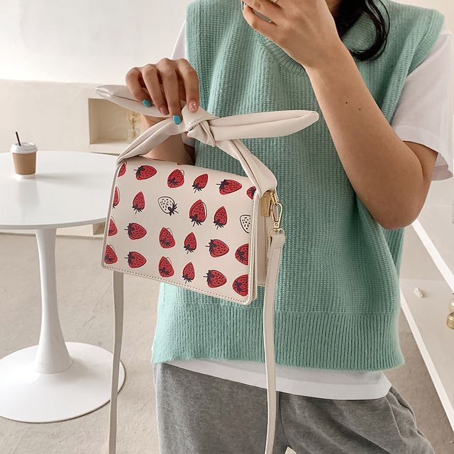 Strawberry best sale print bag