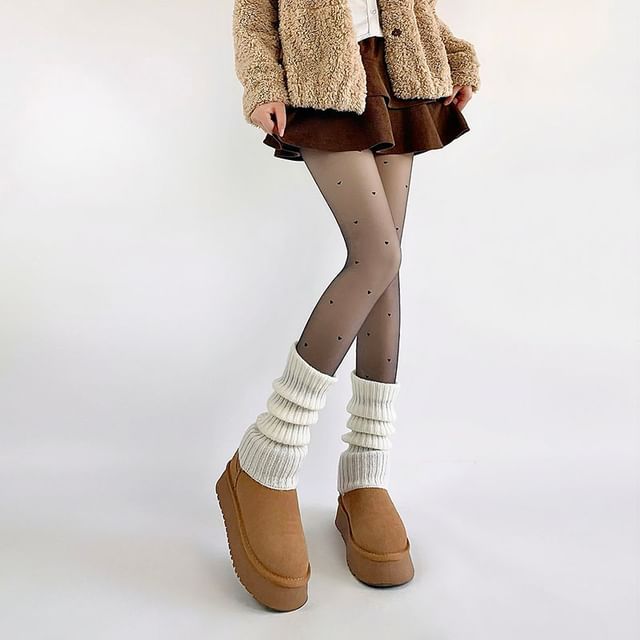 Gentiana-Layered Fleece-Lined Tights
