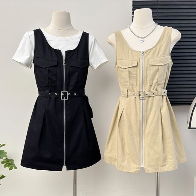 zipper tank dress