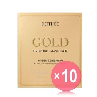 PETITFEE - Gold Hydrogel Mask Pack 5pcs (x10) (Bulk Box)