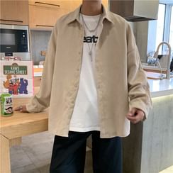 jaywoon - Long-Sleeve Corduroy Shirt jaywoon - Long-Sleeve Corduroy Shirt