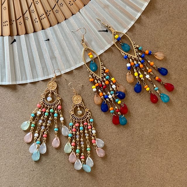 Jael-Beaded Chandelier Earring