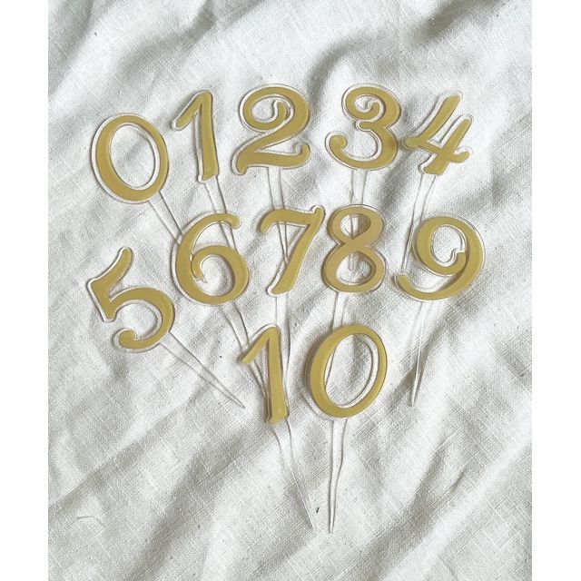3COINS Cake Topper Set (Numbers) YesStyle