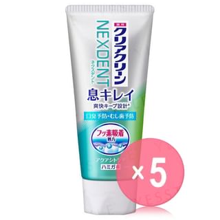 Kao - Clear Clean Nexdent Toothpaste Aqua Citrus 5pcs Bundle Set