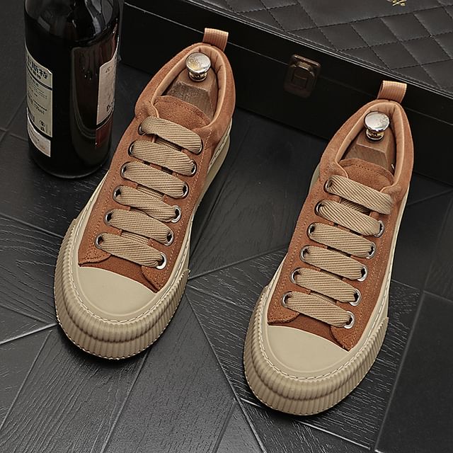 Mr Ozera-Textile Platform Sneakers
