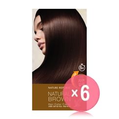 NATURE REPUBLIC - Hair & Nature Hair Color Cream #5S Natural Brown (x6) (Bulk Box)
