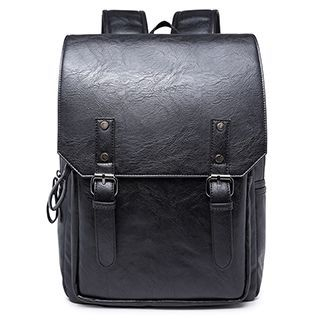 TESU Faux Leather Laptop Backpack | YesStyle