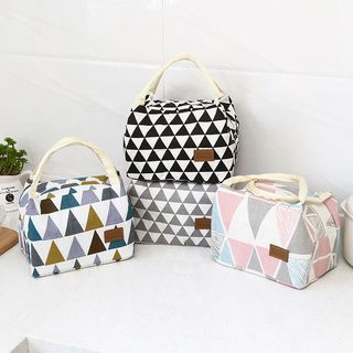 geometric lunch bag