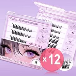 FOCALLURE - Glue-Free False Eyelash - CE06 (x12) (Bulk Box)