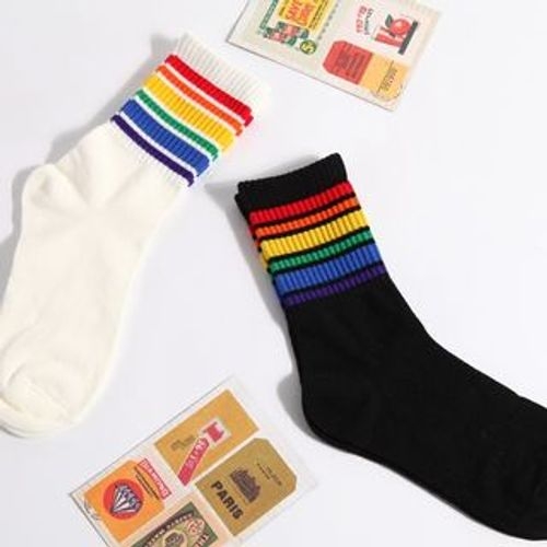ASAIDA - Striped Socks | YesStyle