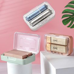 Cutie Pie - Plastic Portable Storage Box with Mirror Cutie Pie - Plastic Portable Storage Box with Mirror