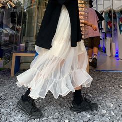 GOUB - Mesh Midi Skirt GOUB - Mesh Midi Skirt