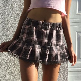 tiny plaid skirt