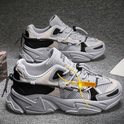 Chaoqi - Paneled Platform Sneakers Chaoqi - Paneled Platform Sneakers