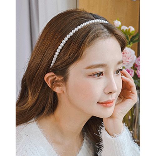 Braided Pearl Hair Band for Women: Custom Korean Style