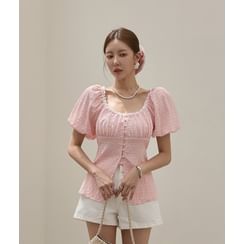 CRKO Lace Babydoll Blouse