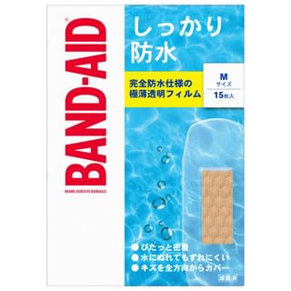 Johnson & Johnson - Waterproof Band-Aid Adhesive Bandages Medium