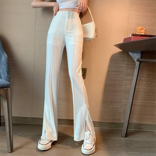 High waist split leg pants Clearance