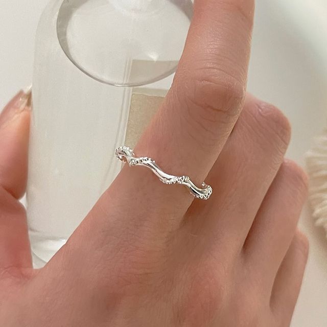 Parskletie-Twisted Sterling Silver Ring