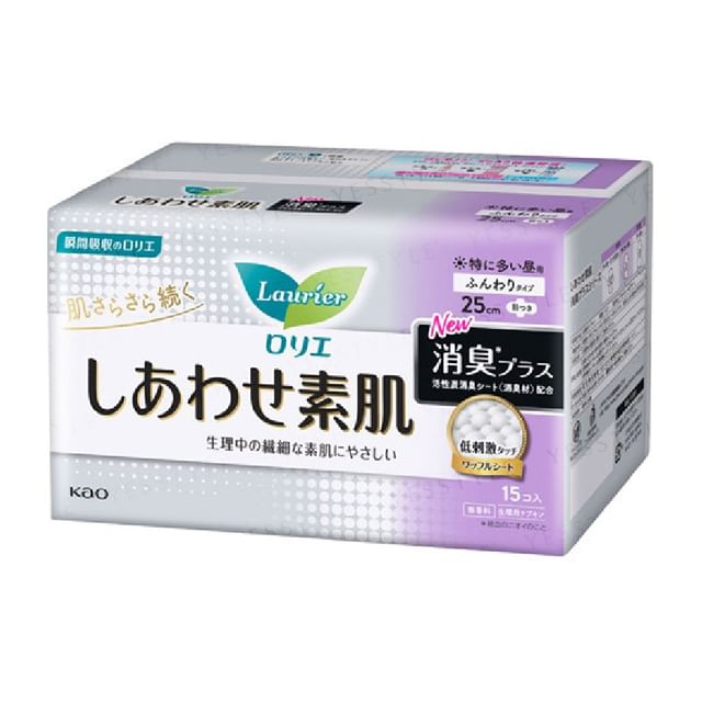 Kao-Laurier F Happy Bare Skin Deodorizing Plus For Especially Heavy Daytime With Wings 25cm