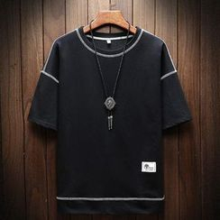 Ferdan - 短袖配色飾縫線T裇 Ferdan - 短袖配色飾縫線T裇