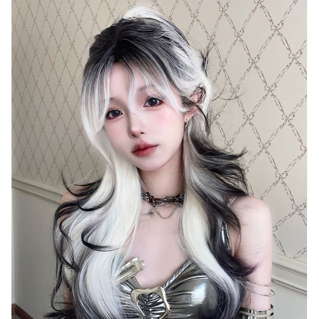 Jellyfish-Long Full Wig - Wavy Highlight