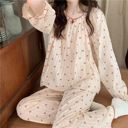 Cherry Print Pajamas