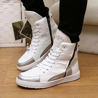 MARTUCCI - Faux-Leather High-Top Sneakers | YesStyle