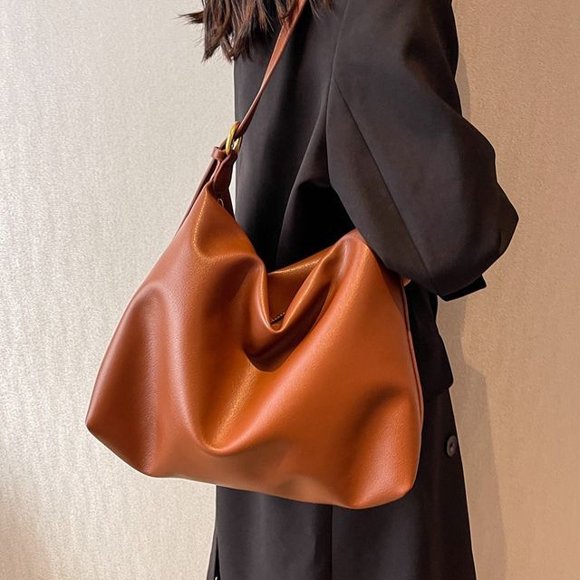 KOCORE-Faux Leather Crossbody Bag