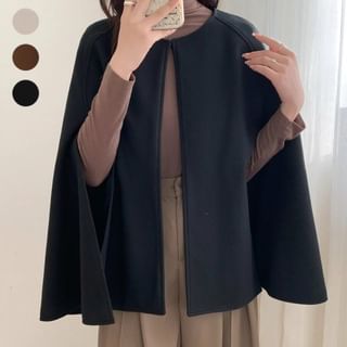 Inchioh Plain Open Front Cape Sale