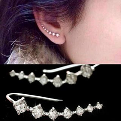 MOMENT OF LOVE - Rhinestone Ear Climber Earrings MOMENT OF LOVE - Rhinestone Ear Climber Earrings