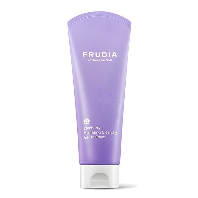 FRUDIA-Espuma limpiadora de arándano Blueberry Hydrating Cleansing Gel To Foam