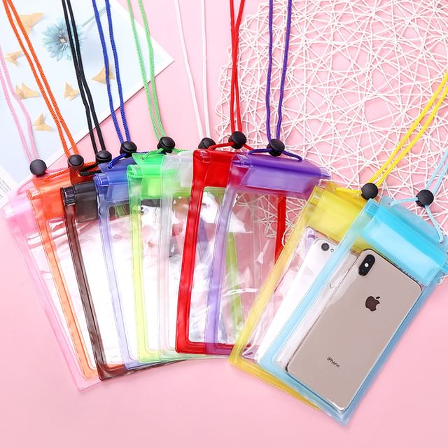 Eranso-Transparent PVC Waterproof Phone Pouch