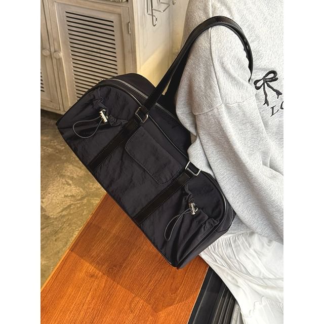 Bolso-Plain Nylon Zip Carryall Bag
