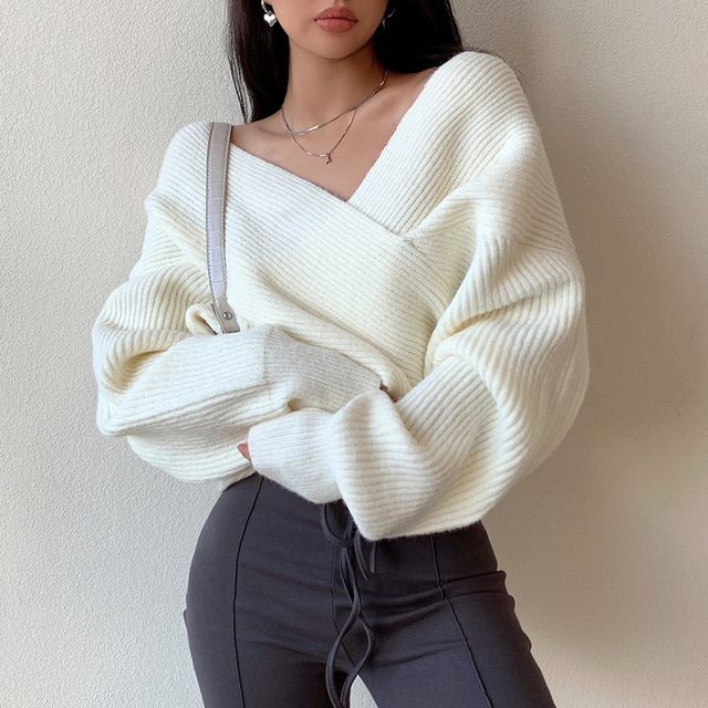 LIVIE-V-Neck Sweater