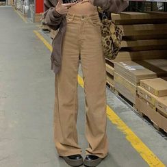 Sosana - Corduroy Straight-Leg Pants Sosana - Corduroy Straight-Leg Pants