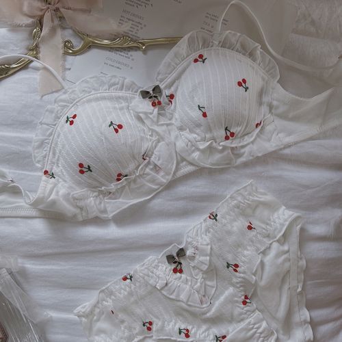 Cherry Print Lingerie Set