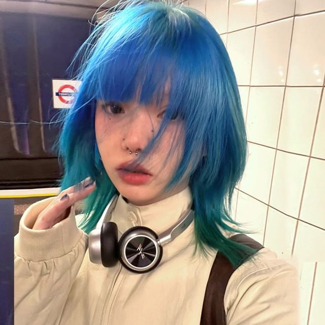 Jellyfish-Short Full Wig - Straight Gradient