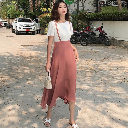 Chiffon jumper clearance skirt