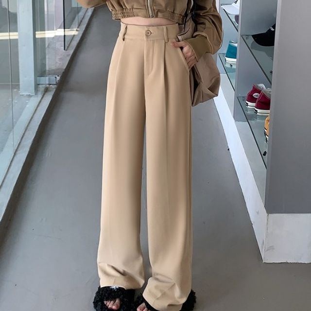 womens fashion dress pants The Every Wear Trousers in Charcoal Medium main image 1
