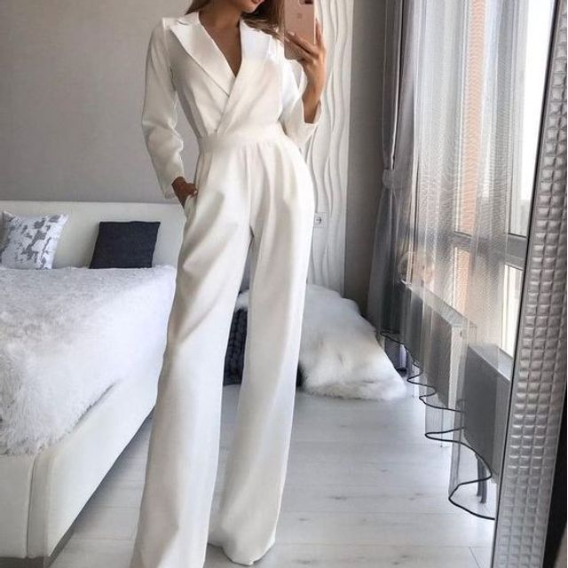 plain white jumpsuit