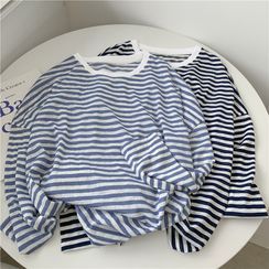 Clitoria - Long-Sleeve Striped T-Shirt
