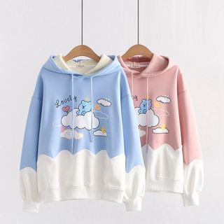 Kawaii fairyland dog print hoodie Outlet